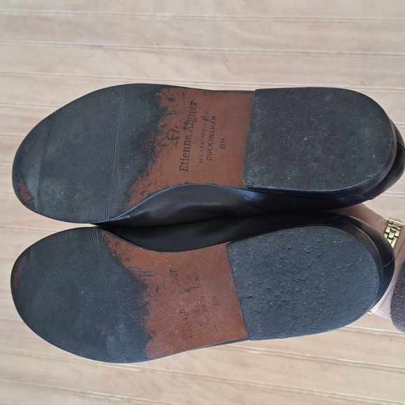 Etienne Aigner Buckingham Leather Vintage Classic Penny Fringe Kiltie Loafers - Picture 5 of 8